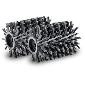 Kärcher Bürstenwalze Holzflächen Set, schwarz, 2.644-226.0, für Terrassenreiniger PCL 4, Breite 13 cm, 2 Stück