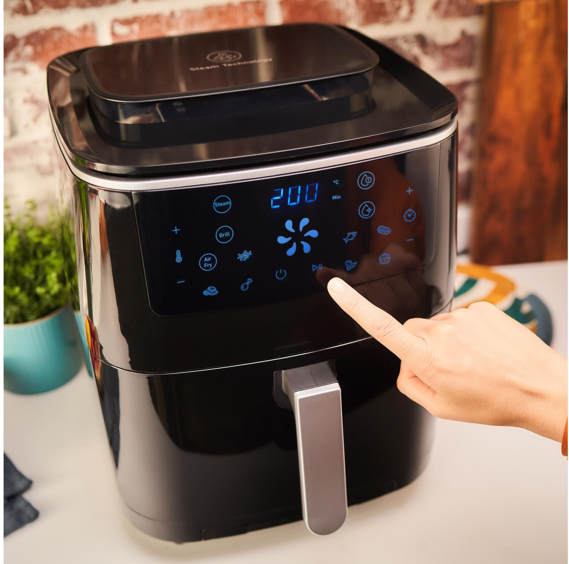 Tefal Heissluftfritteuse "Easy Fry", schwarz, B:32,4cm H:39,9cm T:40,7cm, Fritteusen, Heissluftfritteuse schwarz Einheitsgröße