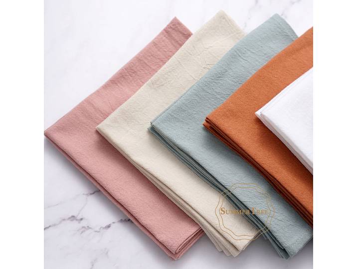 Serviettes en tissu uni 40x40cm, 50 pièces, serviettes de Table en coton lavables, tapis de Table pour fête de mariage, décoration de salle à manger à domicile, vente en gros