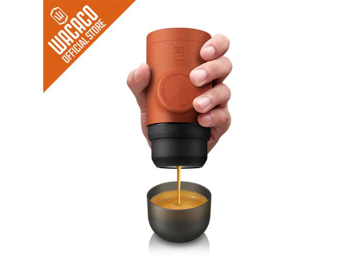 WACACO Minipresso GR2, sans électricité, machine à expresso pour café moulu compatible en extérieur, cafetière portable,