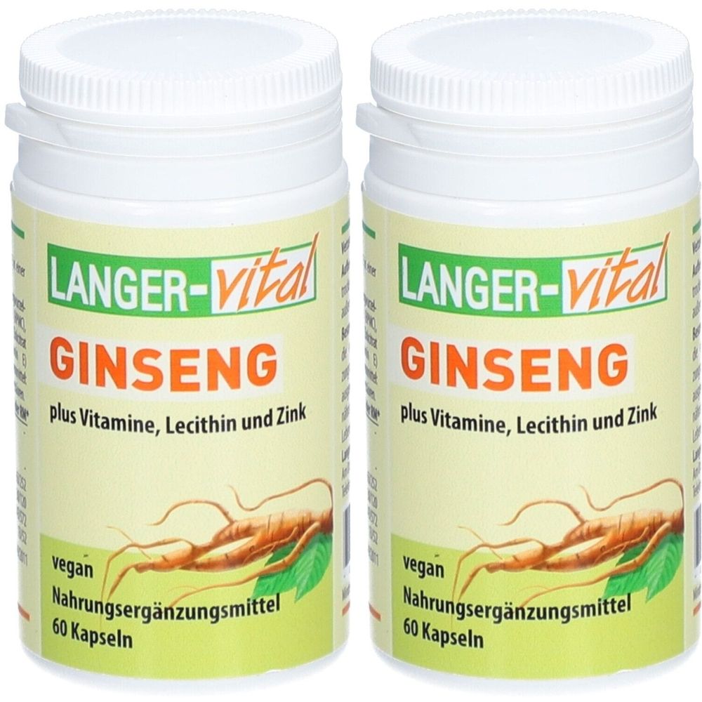 Ginseng 200 mg Lecithin Kapseln 2x 2x60 St