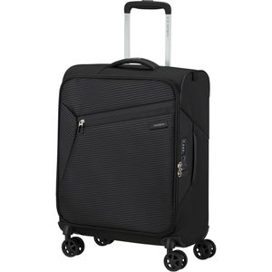 Samsonite Koffer Litebeam Spinner, schwarz, Weichschale, 4 Rollen, 39 Liter, 40 x 55 x 20cm