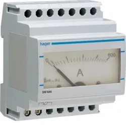 Hager SM600 Amperemeter f. Wandlermessung analog