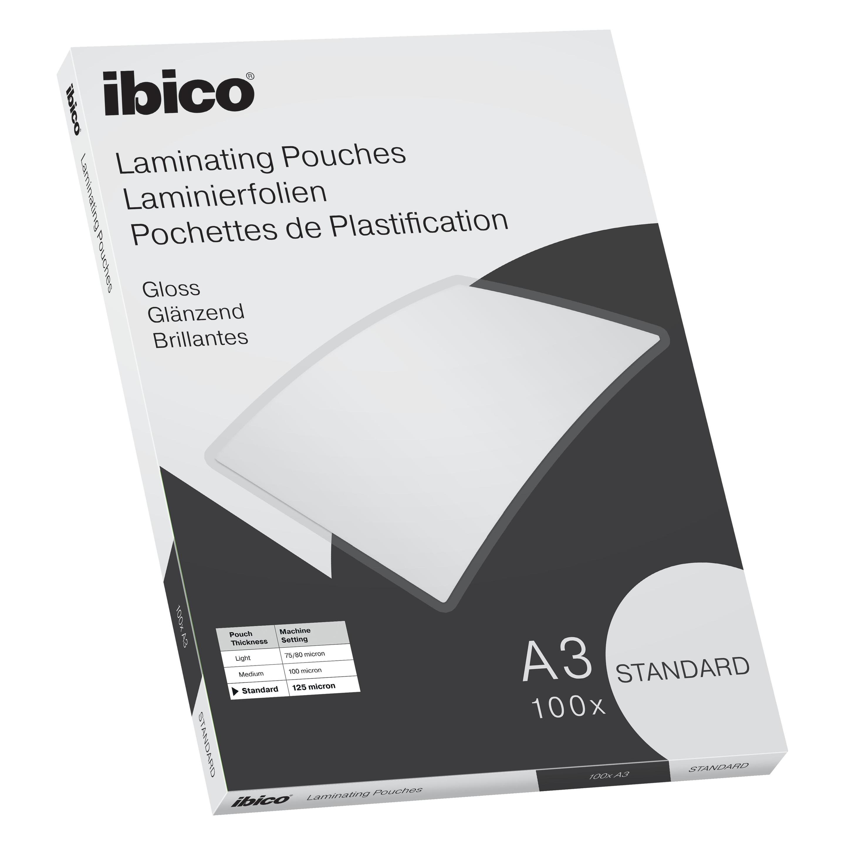 Esselte Lamineringslomme basic standard 125my A3 (100) (A3, 100 Stk., 125 µm) (627313)