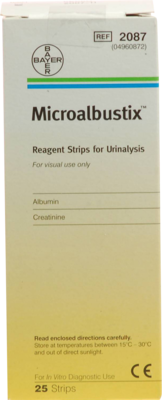 Siemens Healthcare GmbH MICROALBUSTIX Harnteststreifen visuell auswertb. 25 St 00574296