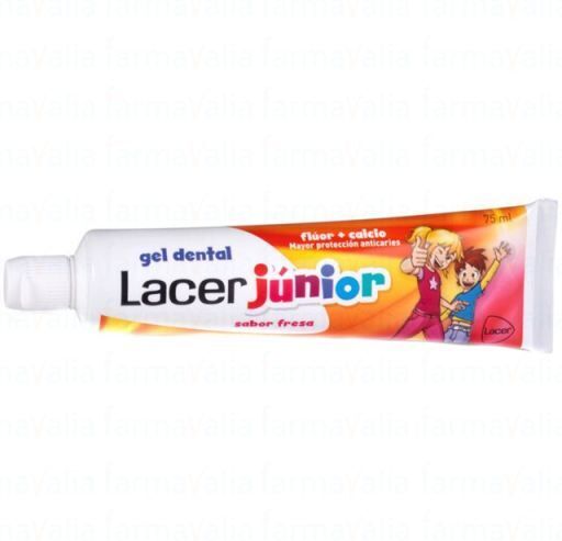 Lacer Junior Dental Gel Strawberry 75 ml