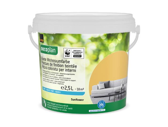 Bunte Wohnraumfarbe Sunflower 2.5L