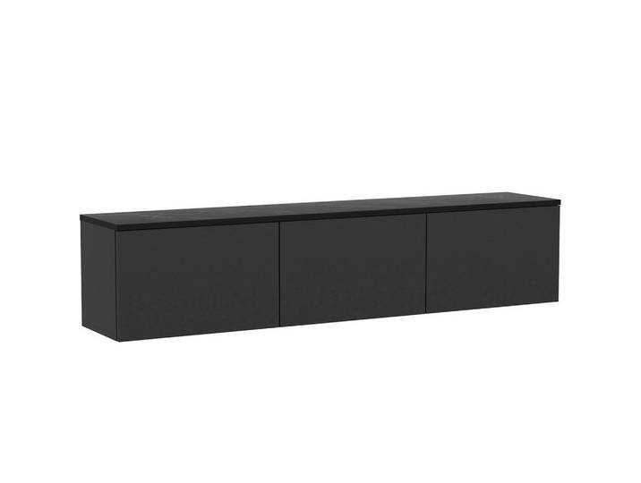 Mid.you Lowboard, Anthrazit, Holzwerkstoff, 160x35x32 cm, hängend, Beleuchtung, Wohnzimmer, TV Möbel, Lowboards, Lowboards hängend