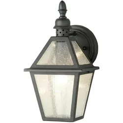 Elstead Lighting, Gartenbeleuchtung, Polruan Aussen-Wandleuchte E27 Schwarz IP44 (E27, IP44)