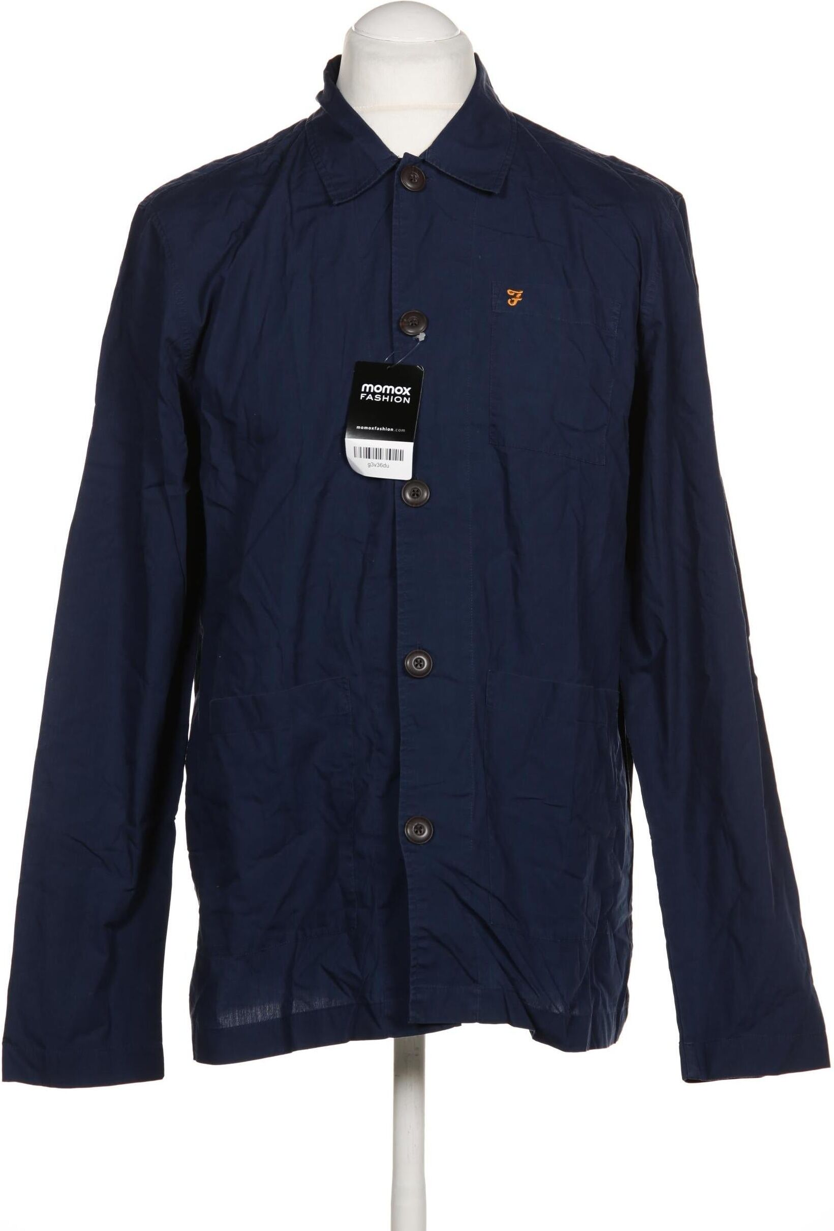Farah Herren Hemd, Marineblau, Gr. L, kein / Etikett - Second Hand