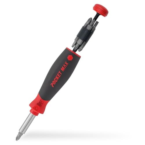 Wiha PocketMax mechanic schroevendraaier met 8 slimBits magazijn