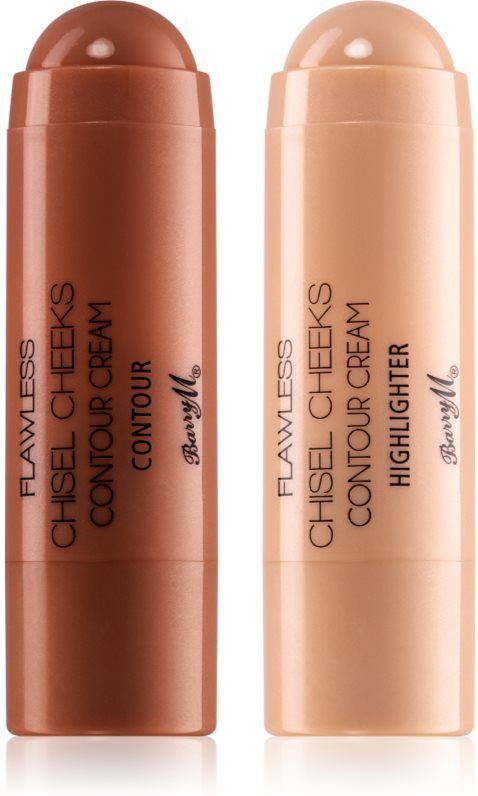 Barry M Chisel Cheeks Creamy Bronzer and Highlighter in a stick duo balení 2x5 g