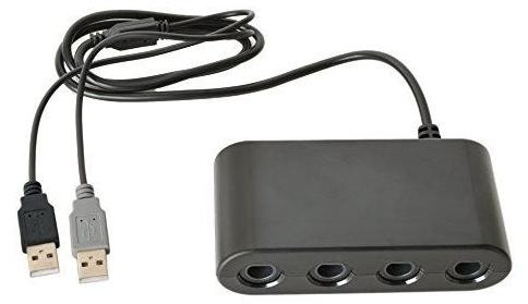 Retro-Bit Adapter voor GameCube-controller met 4 poorten, geschikt voor Wii U of Switch (NSW)