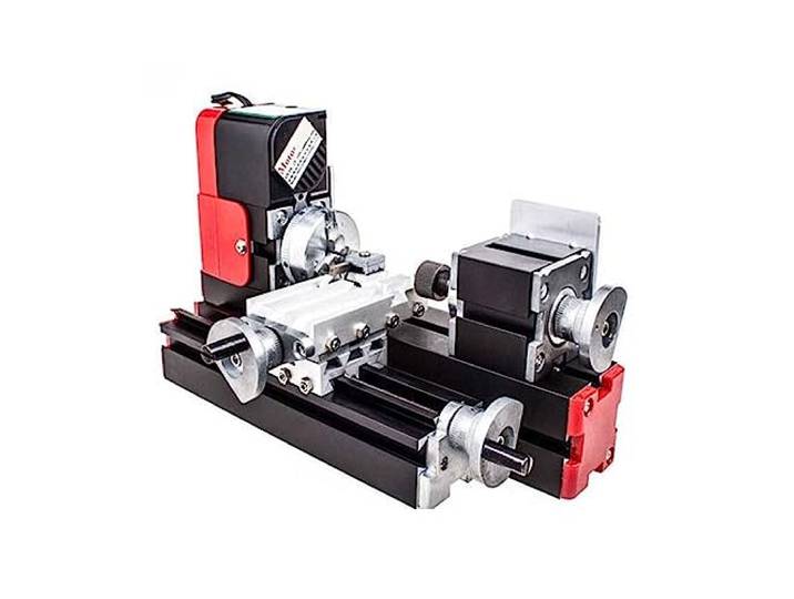 Magnetischer Becher, DIY-Werkzeug Big Power Mini-Metalldrehmaschine, 20 W 20000 U/min Motor, ein Satz Miniatur-Metall-Multifunktionsmaschine