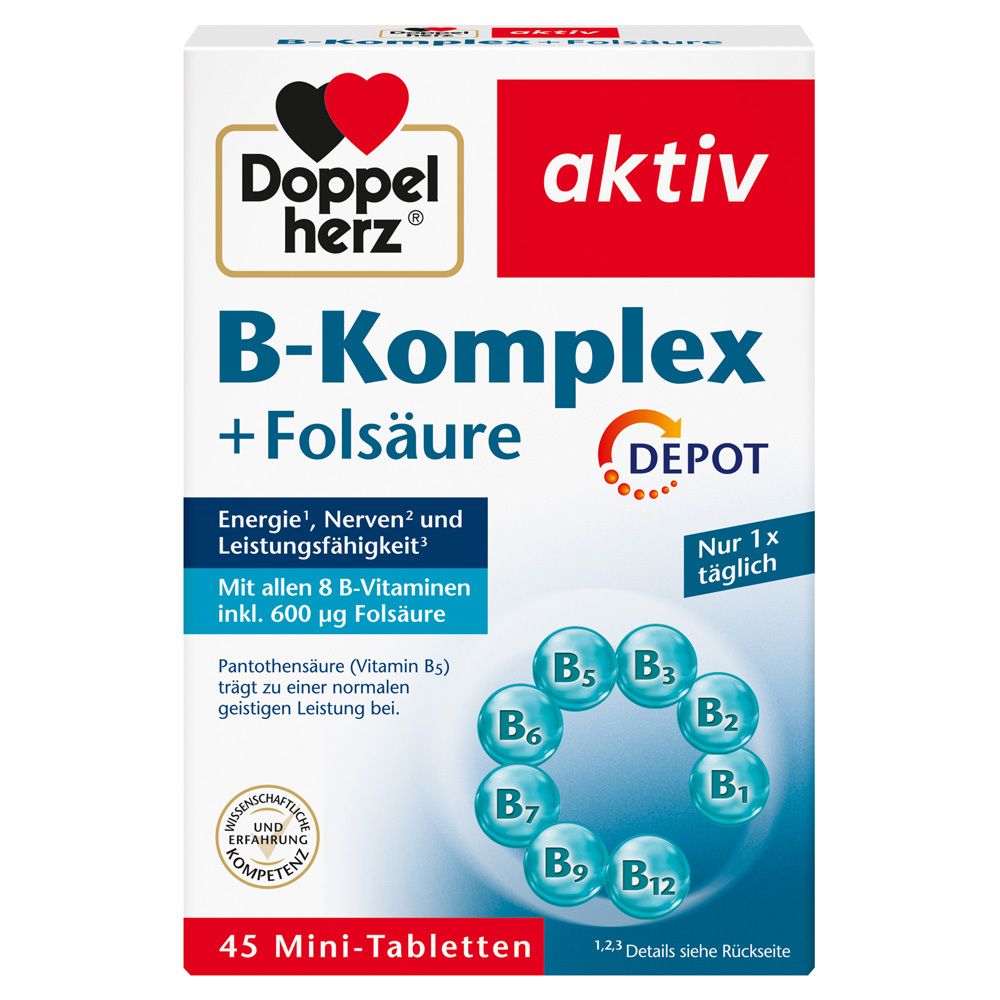 Doppelherz B-Komplex+Folsäure Tabletten 45 St