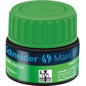 Schneider Nachfülltusche Maxx 660, grün, für Textmarker, mit Kapillarsystem, 30ml