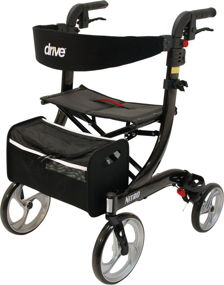 Drive Medical Rollator NITRO Größe M, schwarz
