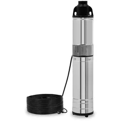 EBERTH 4" Tiefbrunnenpumpe Brunnenpumpe aus rostfreiem Edelstahl, Elektrisch 750W, Durchmesser 4 Zoll (10cm), Anschlussgewinde 1 1/2 Zoll