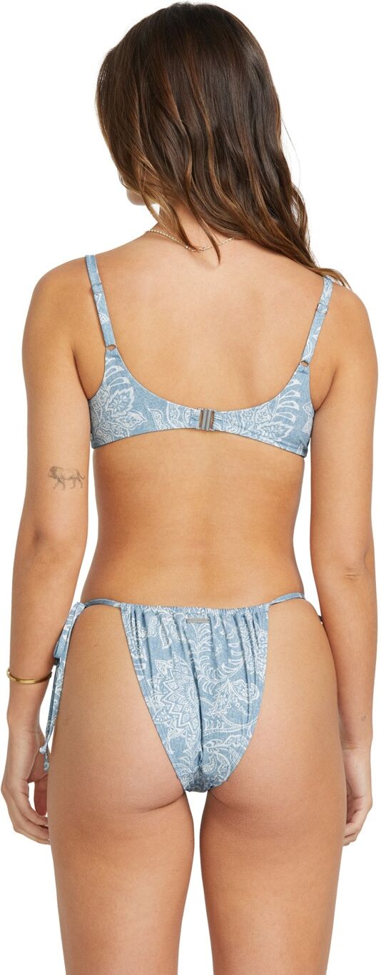 Bikini-Hose BILLABONG "Trippin Tides Bells", Damen, Gr. M, blau (denim), Obermaterial:78% Nylon 22% Elasthan., Badehosen Bikini-Hose denim M