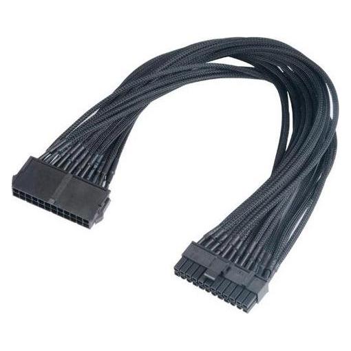 Akasa FLEXA P24 - 0,4 m - ATX (24-pin) - ATX (20+4 pin) - Männlich/Weiblich - Schwarz (40 cm, 20+4 pin ATX, 24 pin ATX) (AK-CBPW06-40BK)