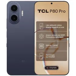 TCL P80 Pro (256 GB, Midnight Blue, 6.83", Dual SIM, 5G), Smartphone, Blau