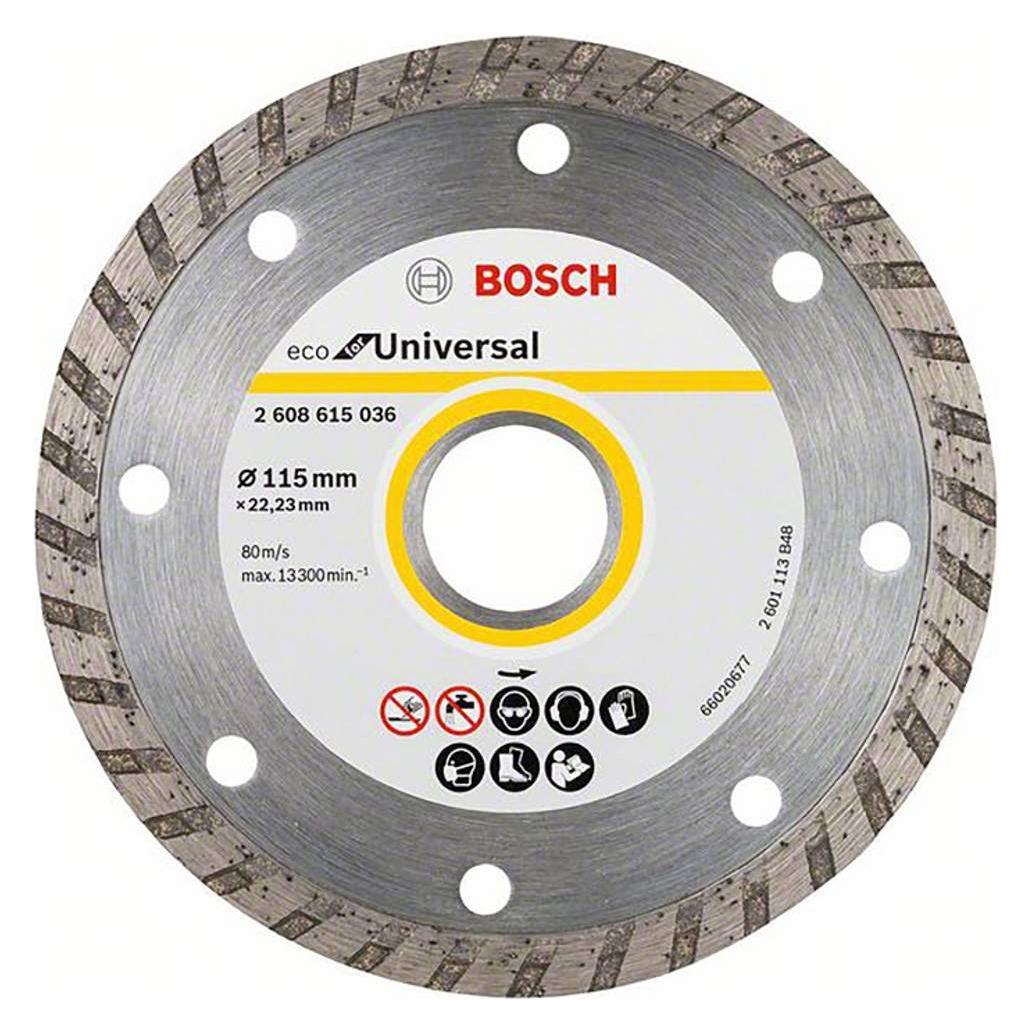 Bosch Zubehör Diamanttrennscheibe Turbo Eco For Universal, 115 mm (2608615036)