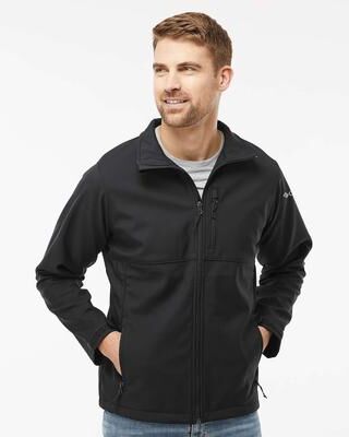 Columbia 212483 Men's Ascender Soft Shell Jacket in Black size 4X   Polyester