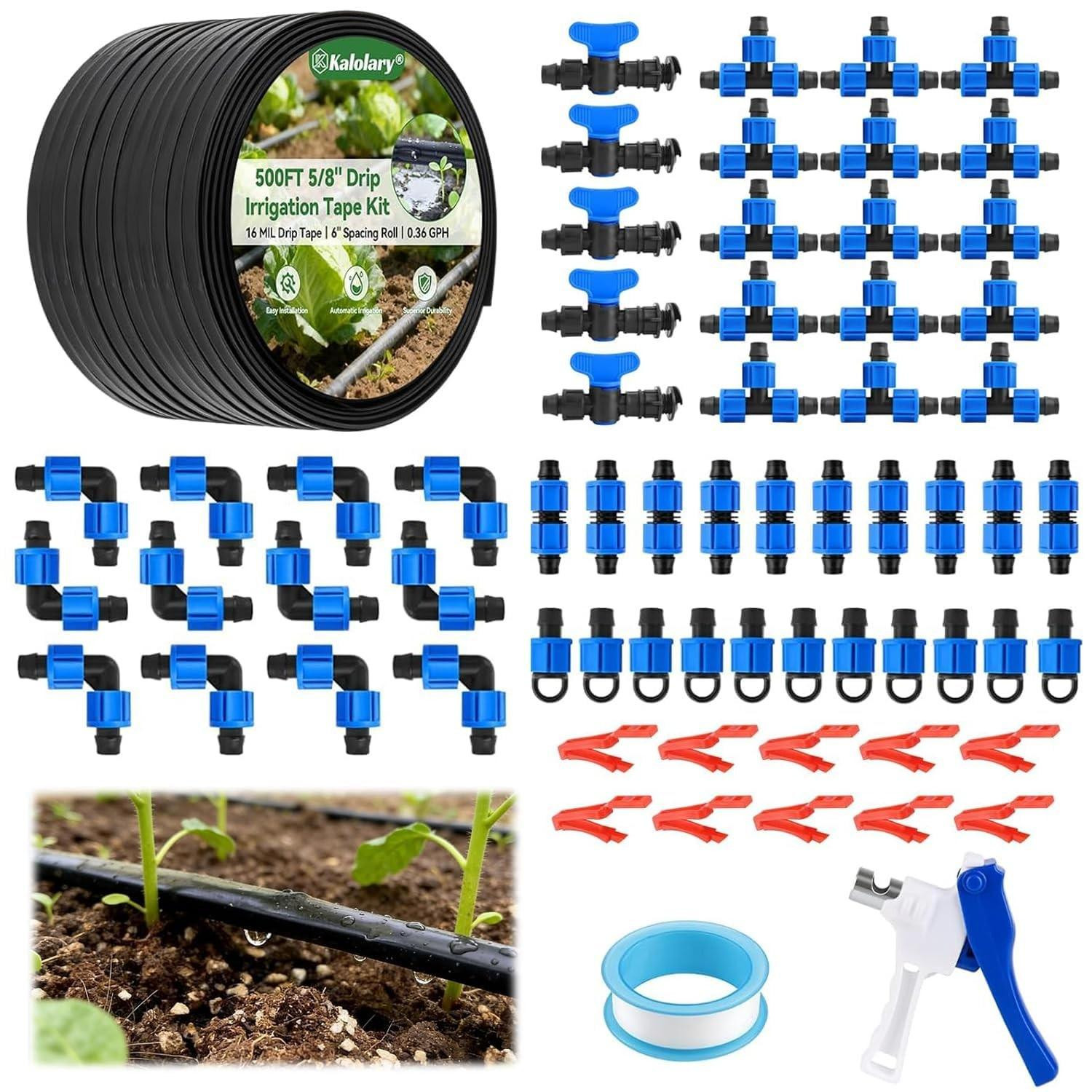 Drip Irrigation Kit met 150 m Slang en Accessoires