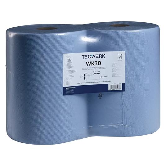 Tecwerk Putztuch WK 30 L360xB380ca. mm blau 3-lagig, volumengeprägt (2x) (2000469241)