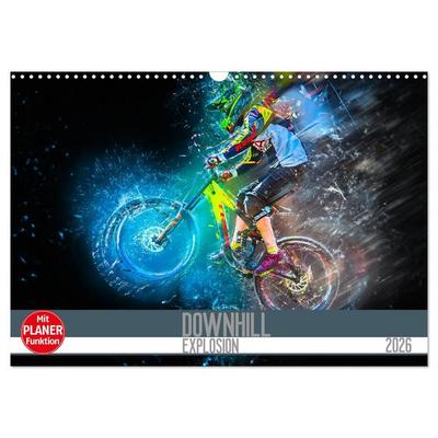 Downhill Explosion (Wandkalender 2026 DIN A3 quer), CALVENDO Monatskalender