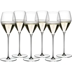Riedel Veloce Champagner Weingläser, Weingläser, Transparent