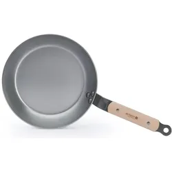 de Buyer runde Bratpfanne Bois 24 cm, Pfanne + Kochtopf, Silber