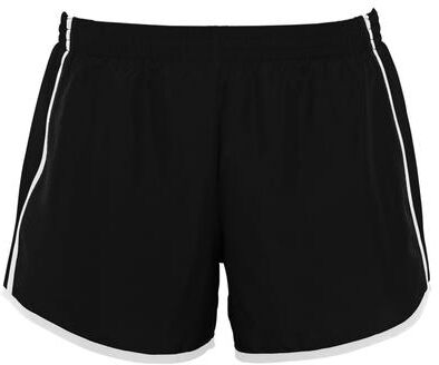 Augusta Sportswear 1265 Athletic Women's Pulse Shorts in Black/Black/White size 2XL   Polyester
