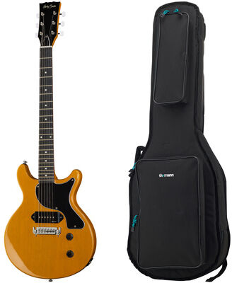Harley Benton DC-Junior TV Yellow w/Bag TV Yellow