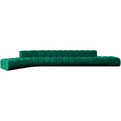 ECKSOFA modulares Sofa Solven-L3 - 562x174x70 cm Grün