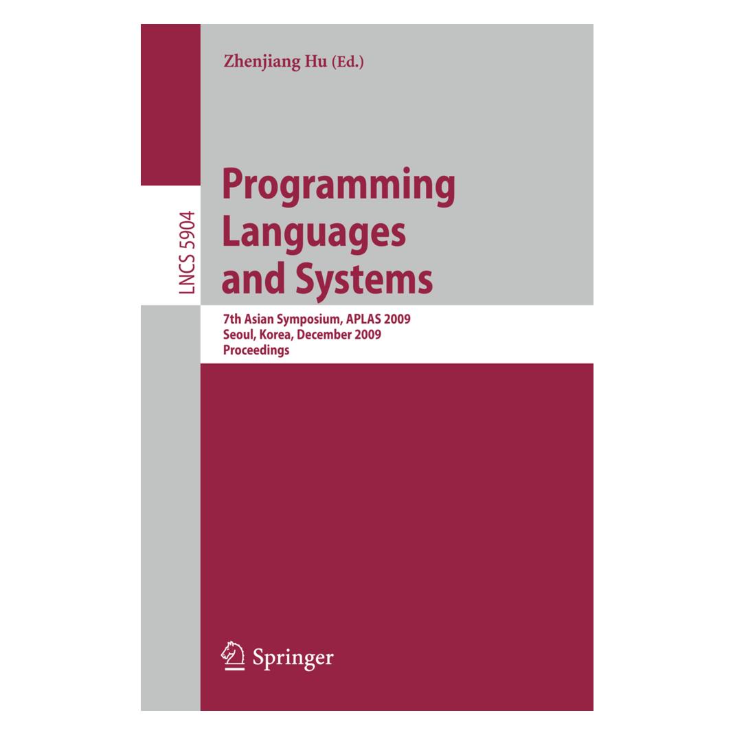 Springer Programming Languages and Systems (Englisch, Softcover, Elvira Albert, Xinyu Feng) (15908867)