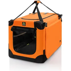 Maelson Soft Kennel Neon-Orange, 82 cm - faltbare Hunde-Transportbox