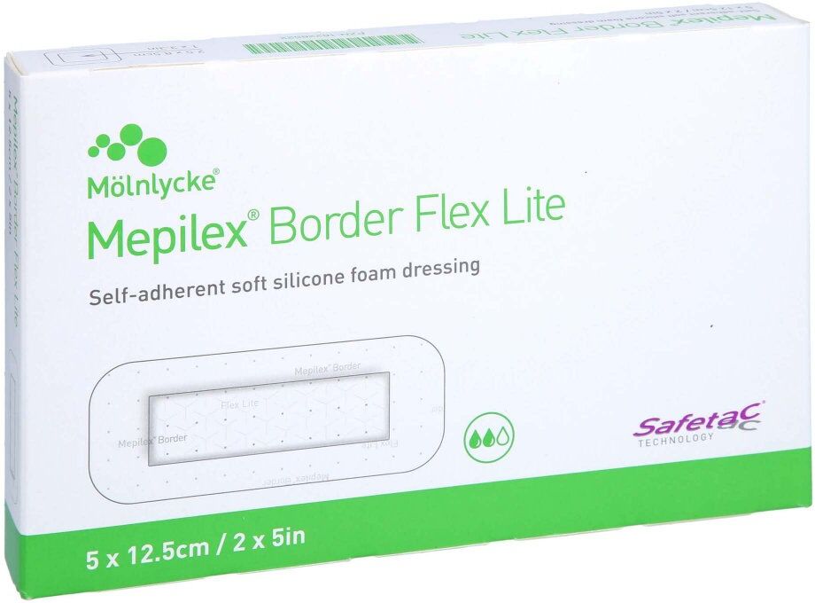 Mepilex Border Flex Lite Schaumverband 5x12,5 Cm