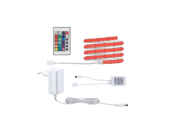 Paulmann SimpLED Strip Set COB RGB 1,5 m SimpLED, dimmbar, weiß / opal, für Wohn- / Esszimmer, Kunststoff, Modern