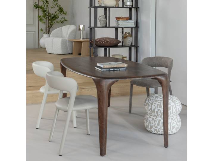 Massiver Esstisch 190cm Braun