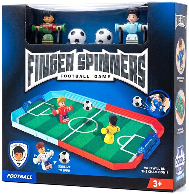 Jeu de football Finger Spinners - Petit terrain avec 2 joueurs et 2 ballons