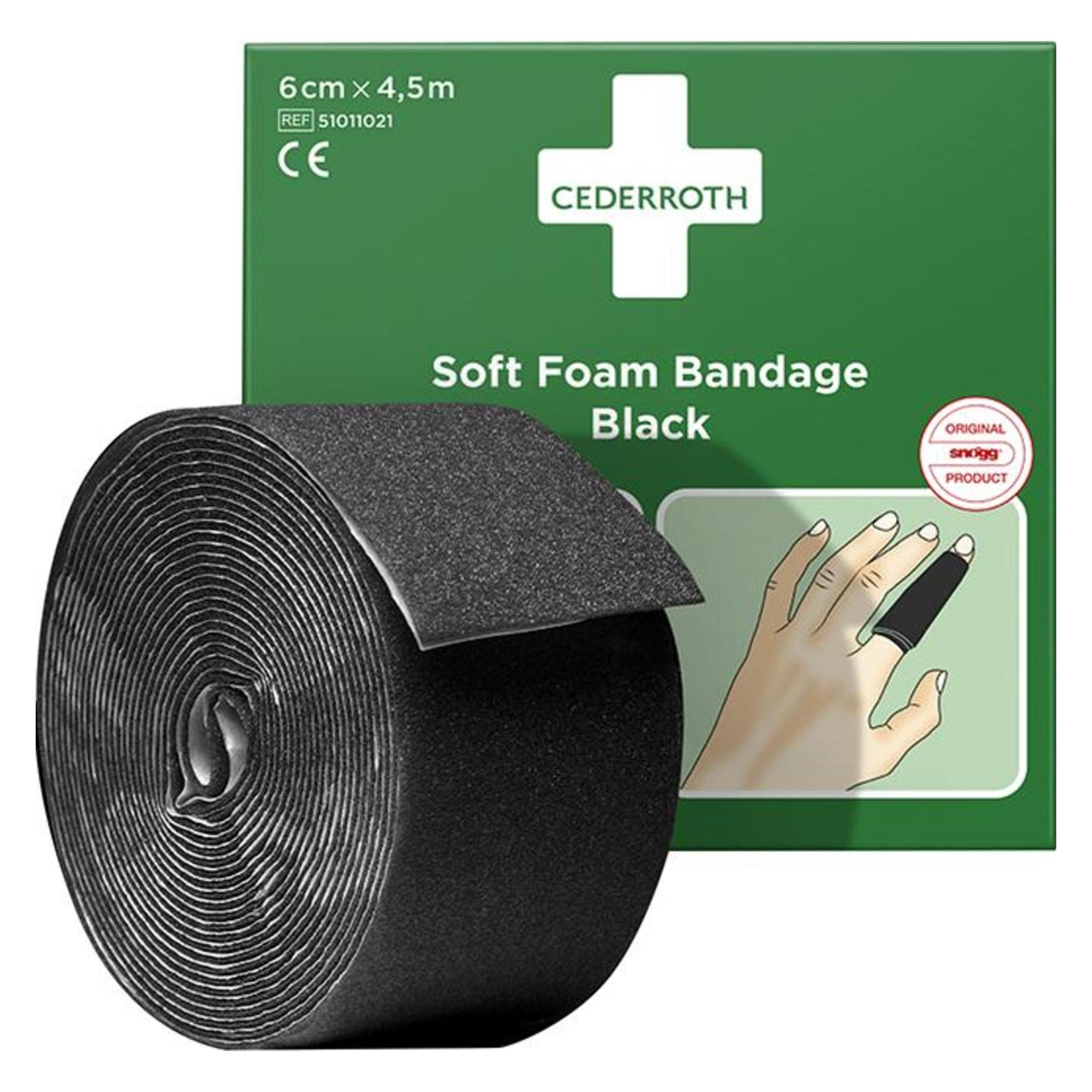 Cederroth Soft Foam Bandage schwarz (1x) (51011021)
