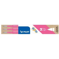 Pilot 3er-Pack Tintenrollerminen »Frixion« pink
