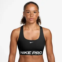NIKE Pro Light-Support Sport-BH Damen 010 - black/white S