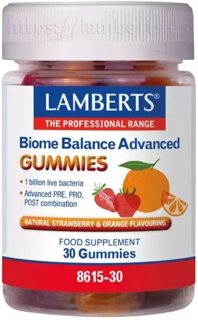 Lamberts Biome Balance Advance Gummies 30 Gominolas Fresa
