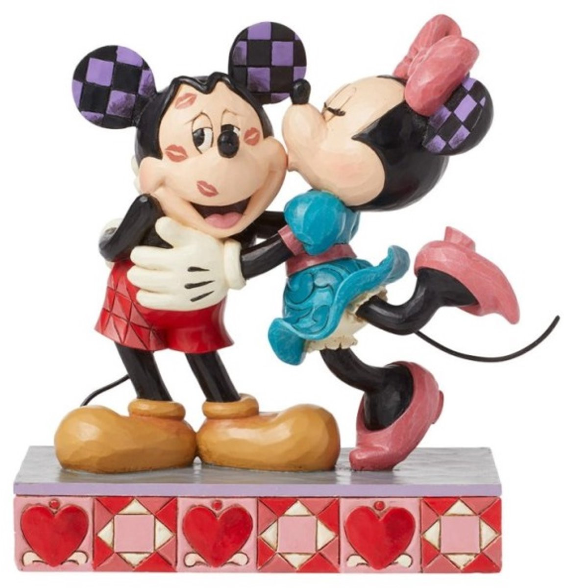 Disney Traditions Mickey And Minnie Hugs And Kisses beeldje voor volwassenen