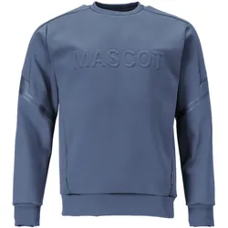 Sweatshirt mit Logo "Customized" - 4XL - steinblau