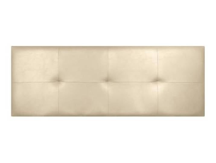 Matris Kopfteil mit Bezug aus Wiener Kunstleder, schlichtes Design, leicht und einfach aufzuhängen, Beige, 160 x 50 x 5 cm, Bett 150 cm
