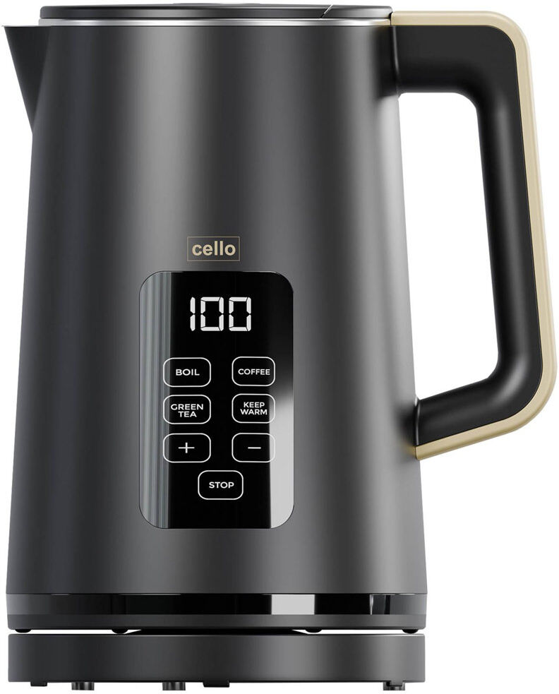 Cello Digital Kettle with Touch Panel Black 1.7L