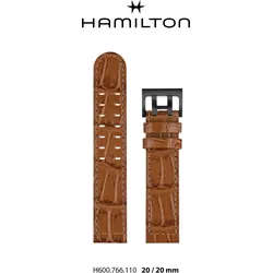 Hamilton - Khaki Aviation Band-set Leder Braun-20/20 H690.766.110 - braun